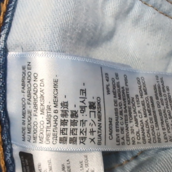 Levi's 505 Blue Straight Jeans Classic Fit Size 32x34 - Picture 9 of 9